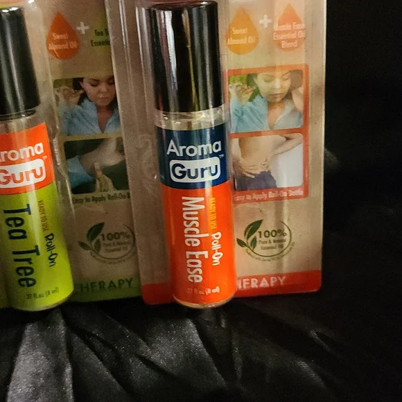 Aroma Guru 100% natural ready to use roll on oils tea tree lavender musc…